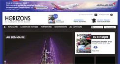 Desktop Screenshot of horizonsmonde.com